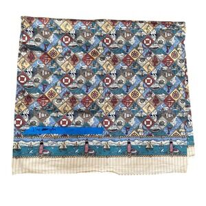 Vintage 1995 Classic Cottons Nautical Lighthouse Fabric Lobster Quilting 1.25 Yd